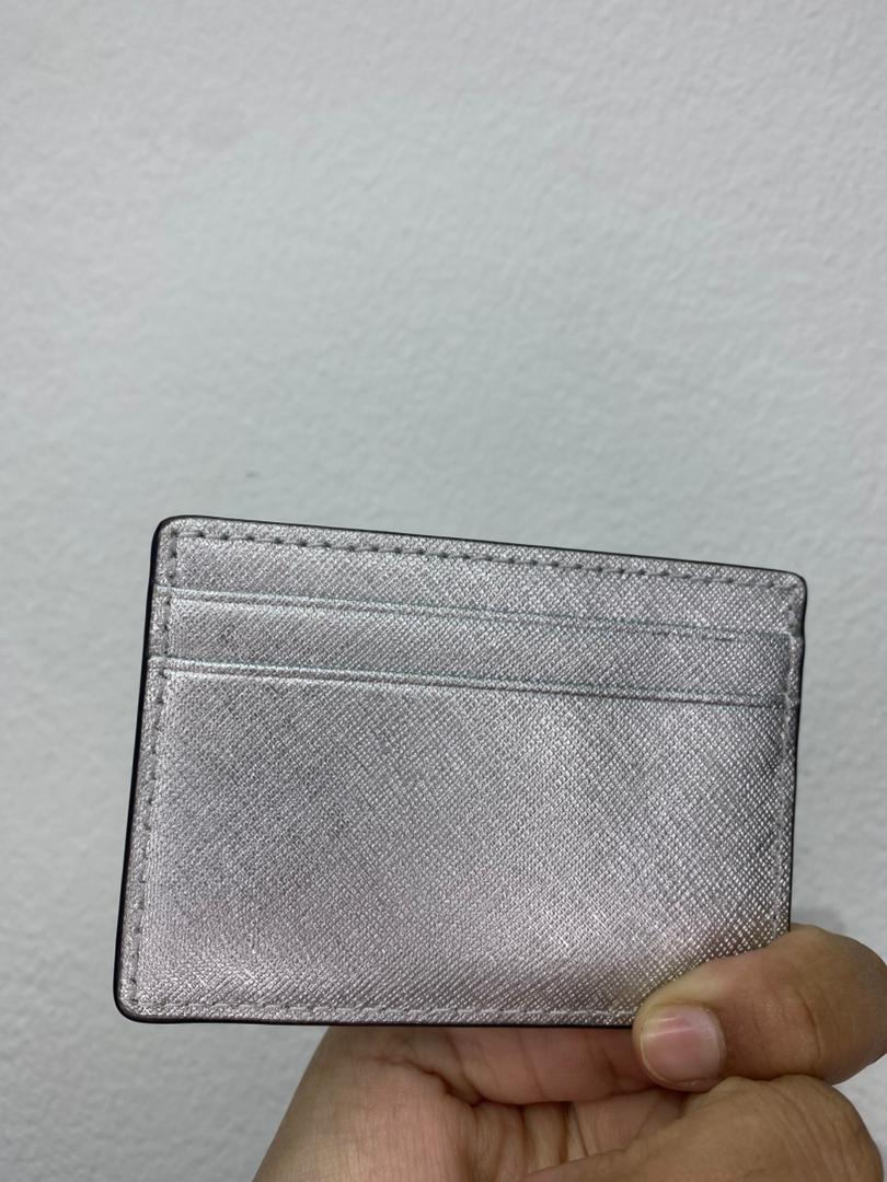 MICHAEL KORS, for ladies, small card holder, metallic silver - Image 2