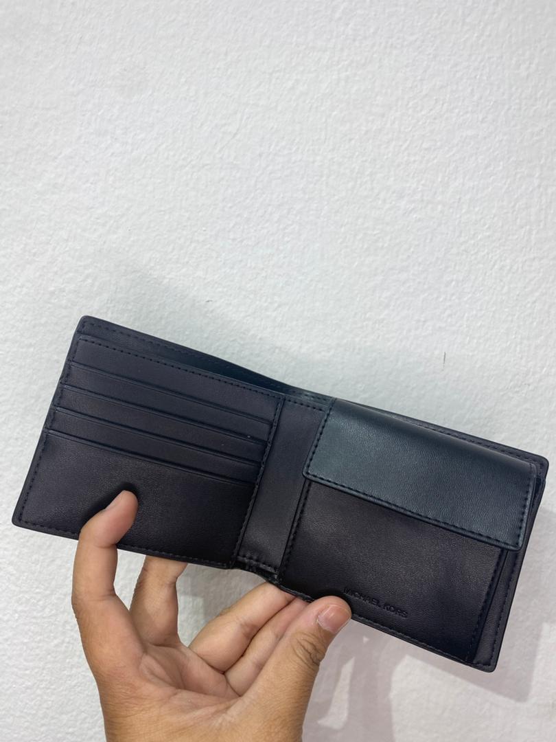 MICHAEL KORS, for men, bifold wallet, embossed leather, black - Image 4