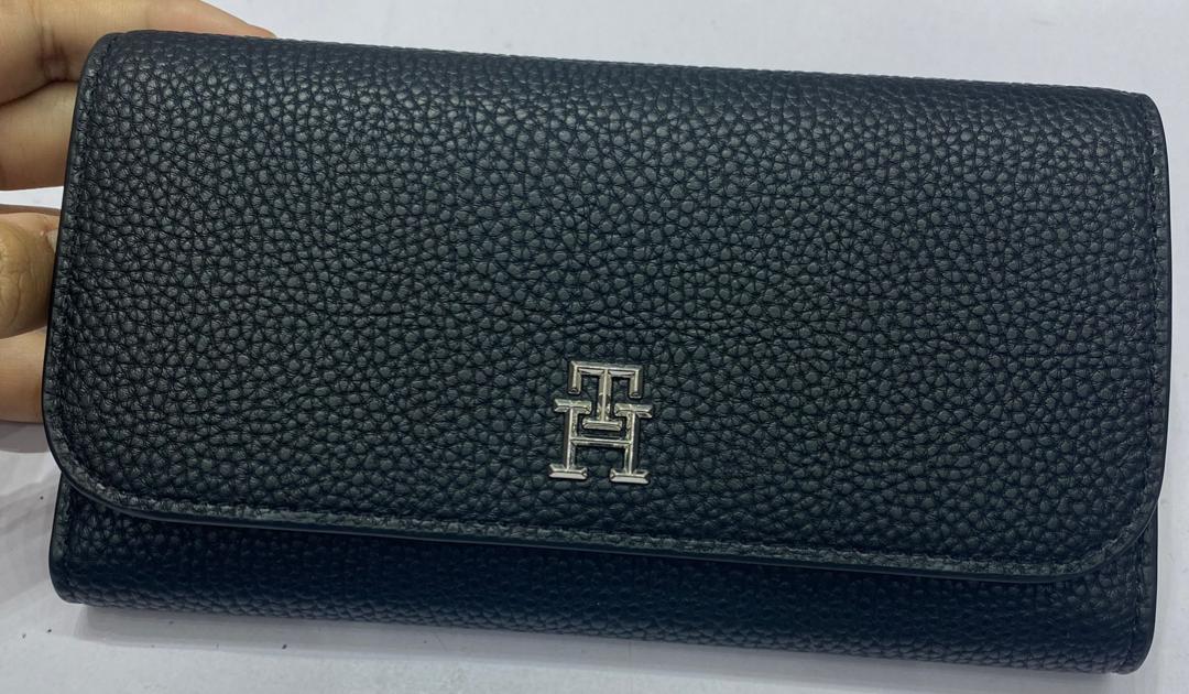 Tommy Hilfiger, for ladies, long flap wallet, navy