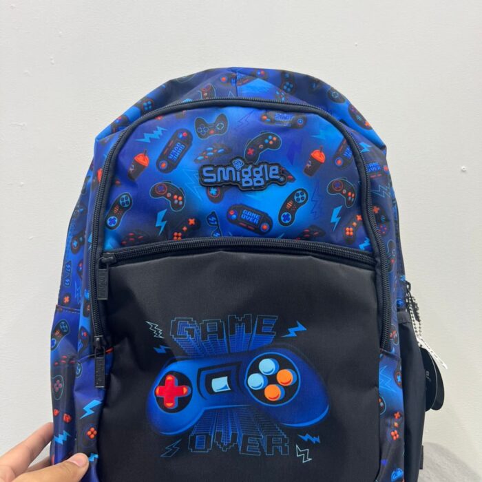SMIGGLE, for kids, Large Backpack, gaming blue