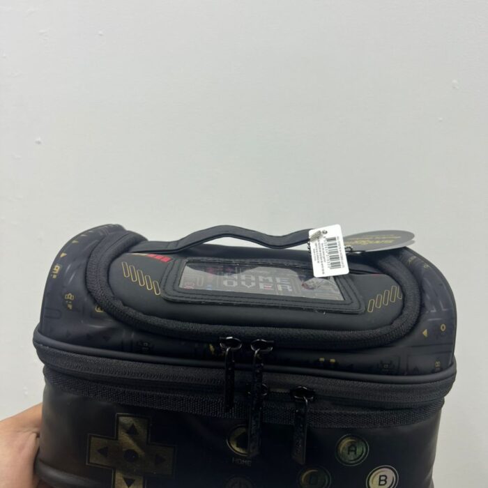 SMIGGLE, Double Decker Lunch Box, game over, black