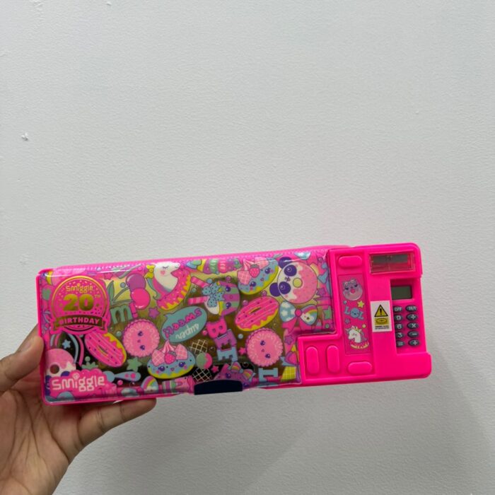SMIGGLE, for kids, Multifunction Pencil Box, pink