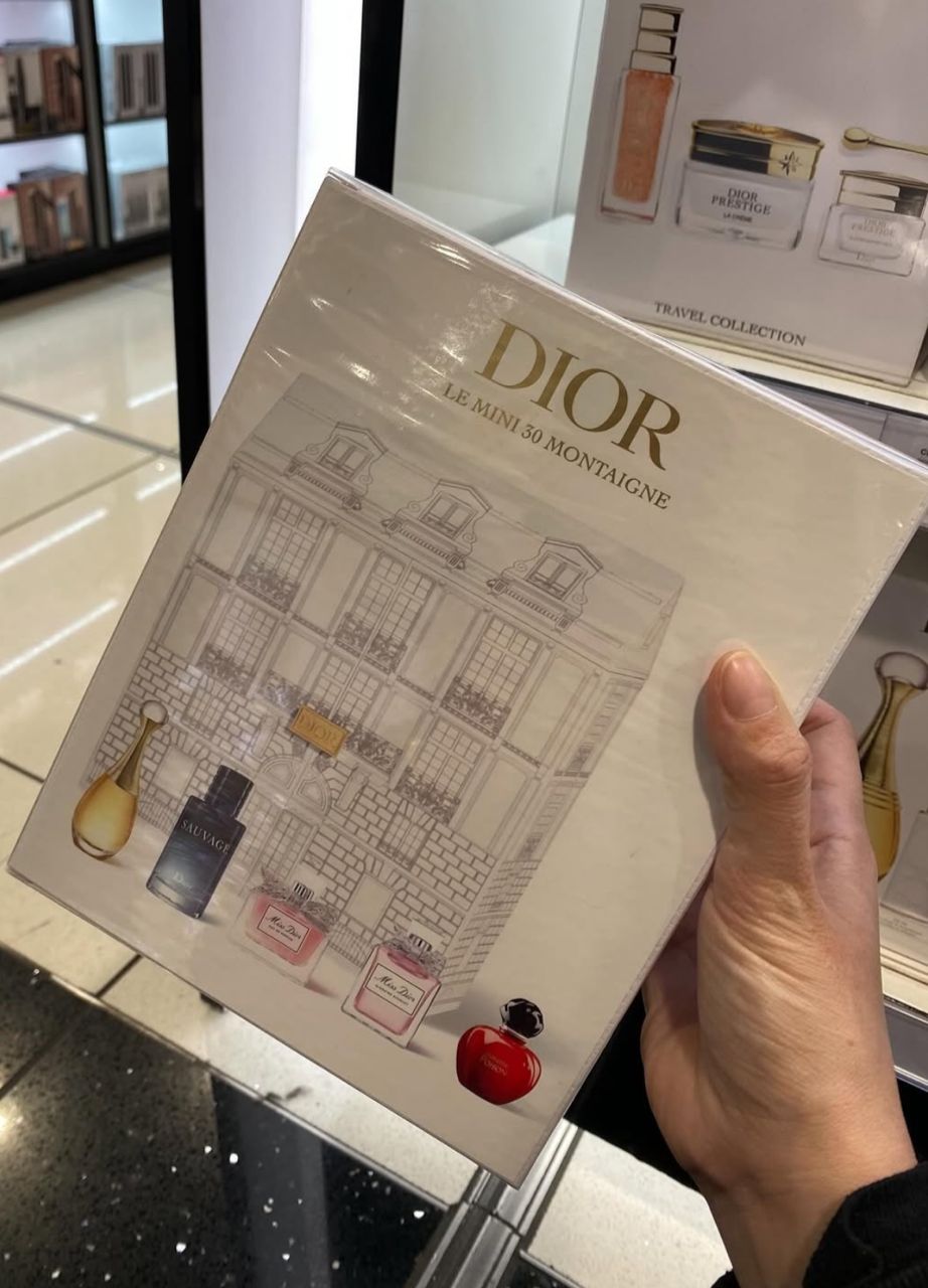 DIOR, 5 Miniatures perfumes in decorative box, sealed