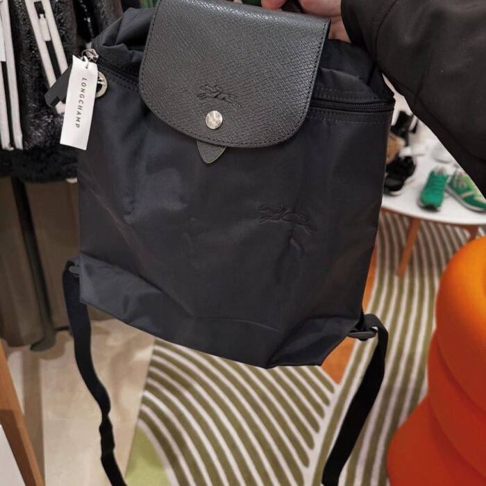 LONGCHAMP, le Pliage green, small backpack, black