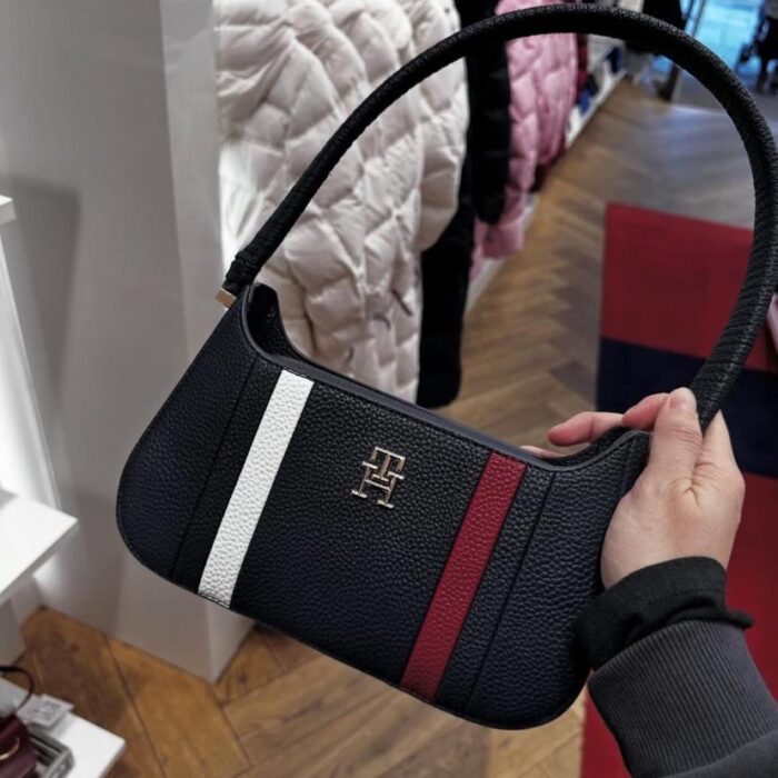 Tommy Hilfiger, for ladies, Shoulder Bag, stripes navy