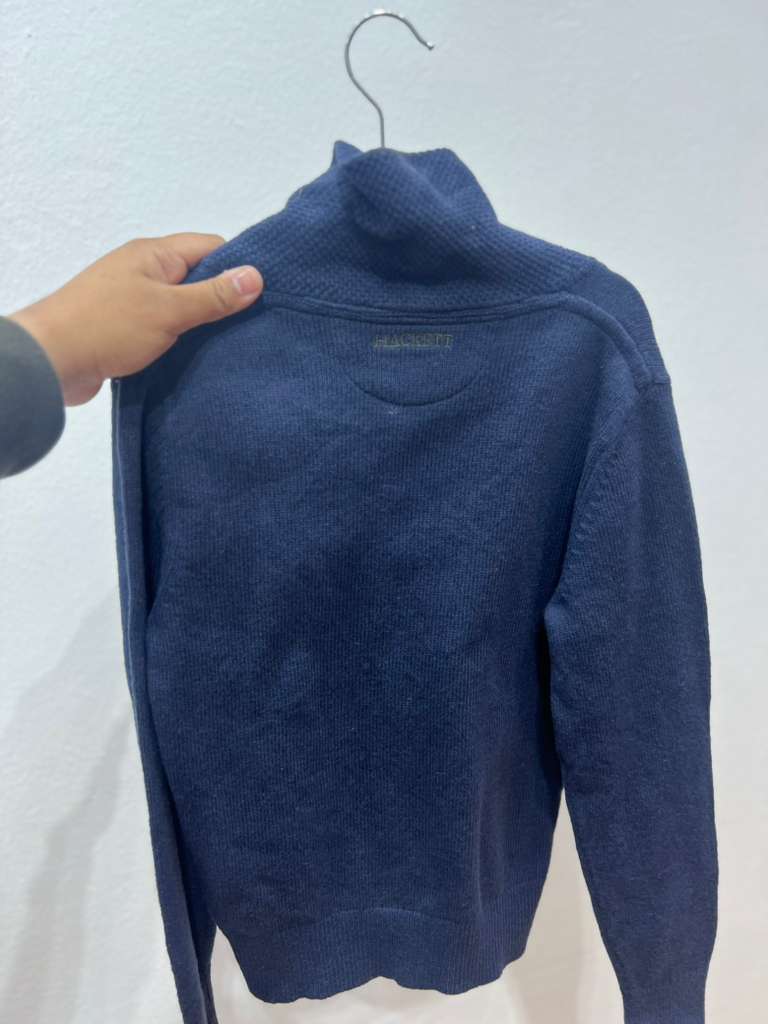 HACKETT, for kids, hoodie, cotton navy size: 7-8 year - Image 2