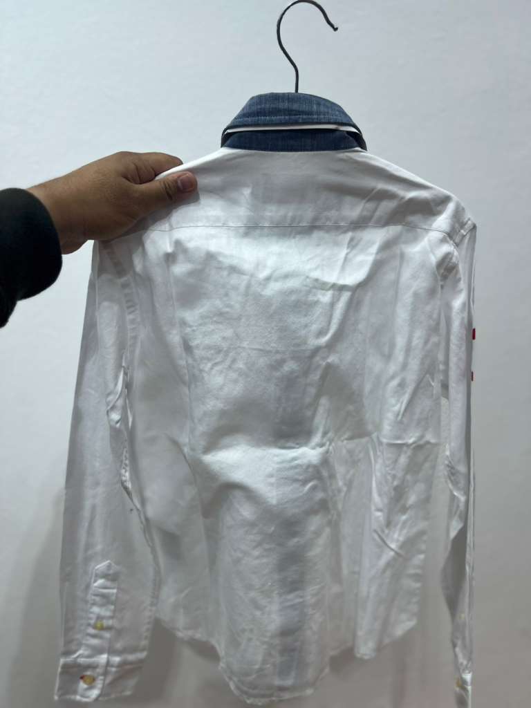 HACKETT, for kids, long sleeves shirt, white size: 7-8 year - Image 3