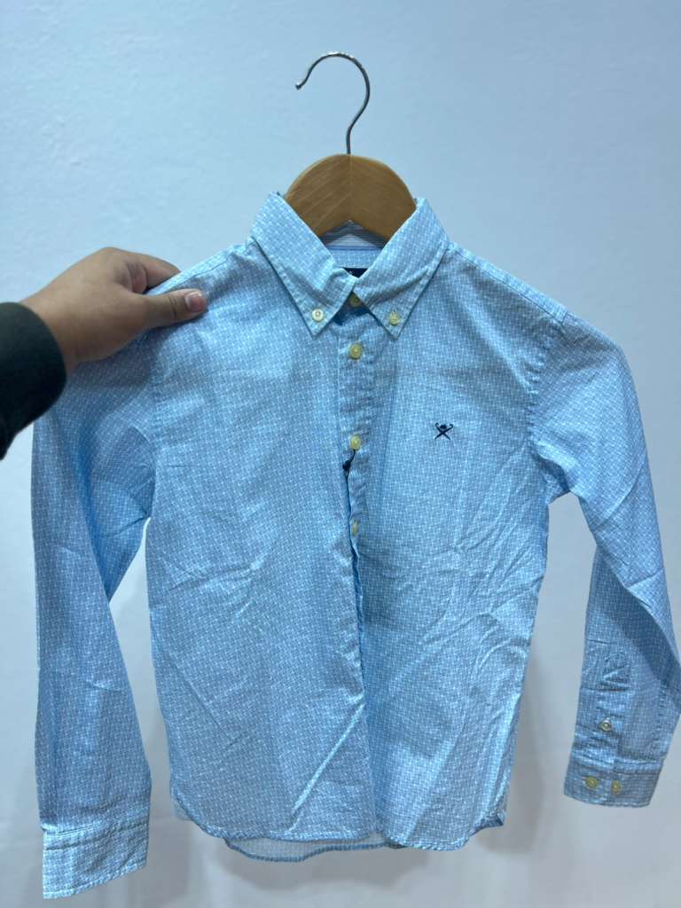HACKETT, for kids, Long Sleeve Shirt, light blue size: 7-8 year