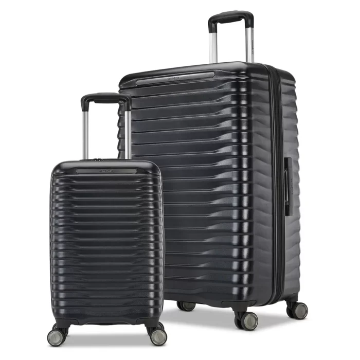SAMSONITE, set of 2 luggage, polycarbonate, Black