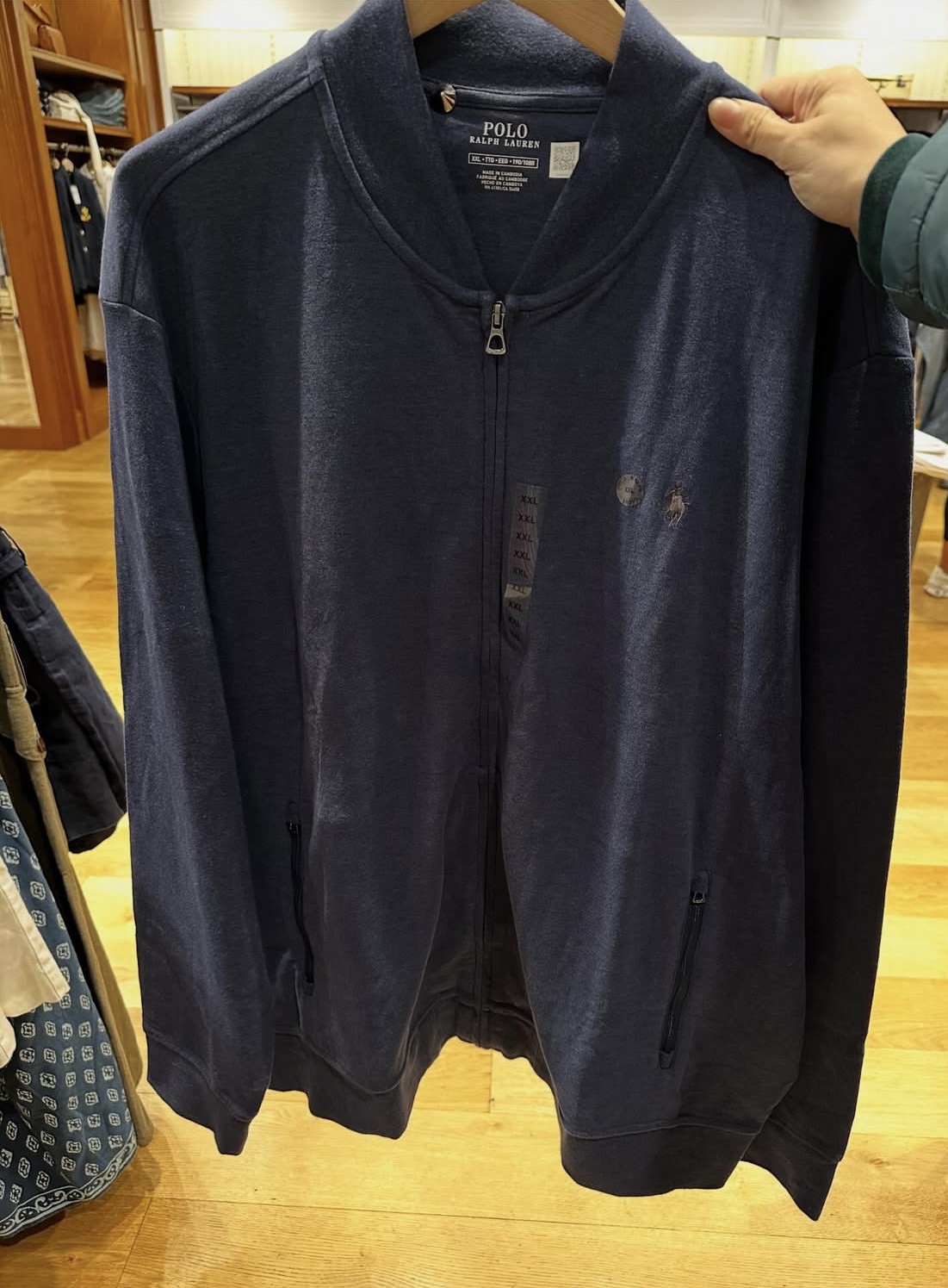 POLO RALPH LAUREN, for men, bomber jacket, navy