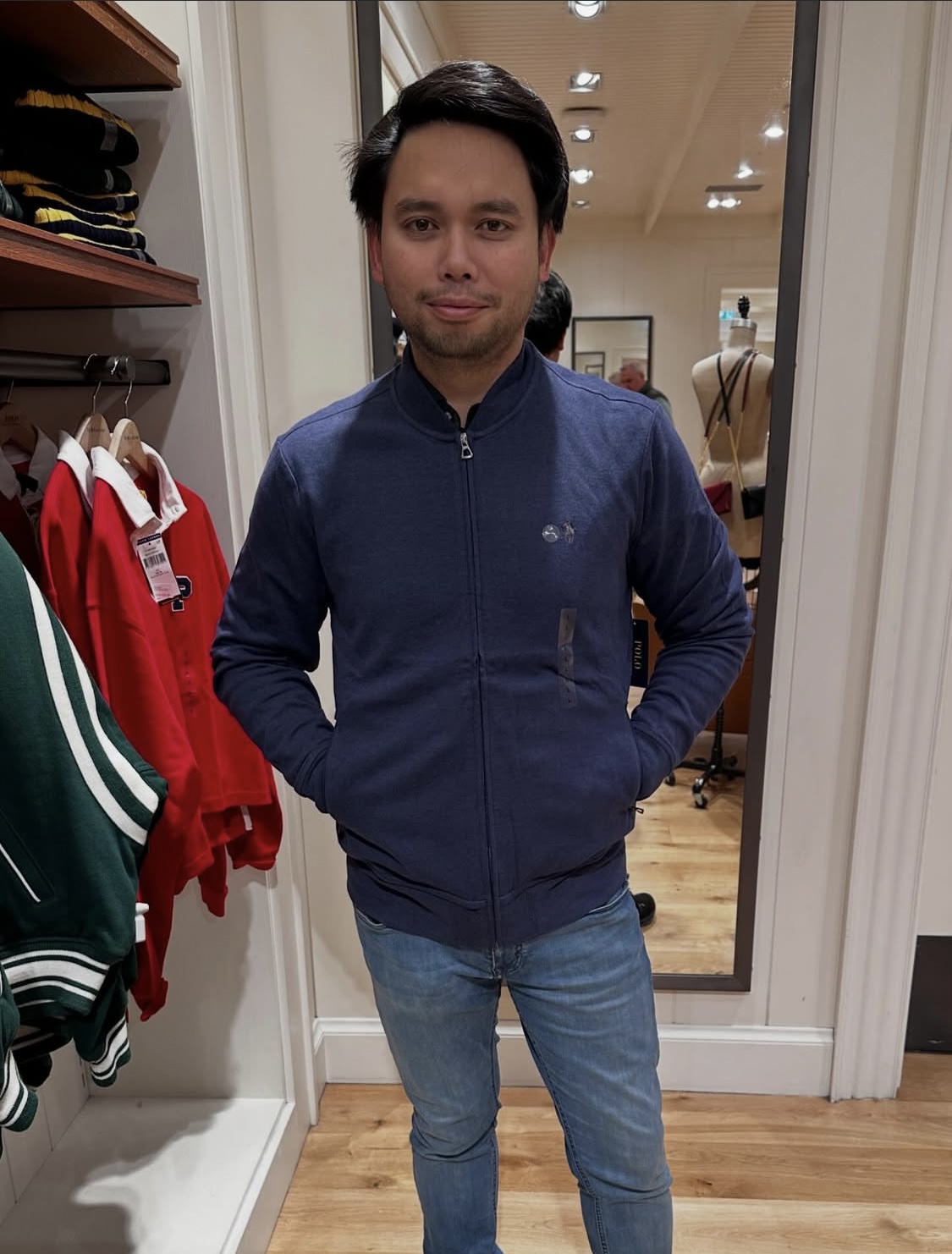 POLO RALPH LAUREN, for men, bomber jacket, navy - Image 3