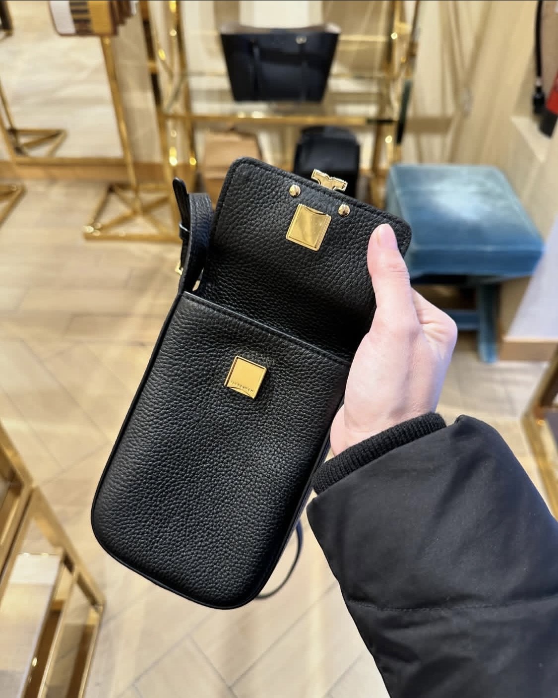 TORY BURCH, Britten, phone crossbody bag, black - Image 5