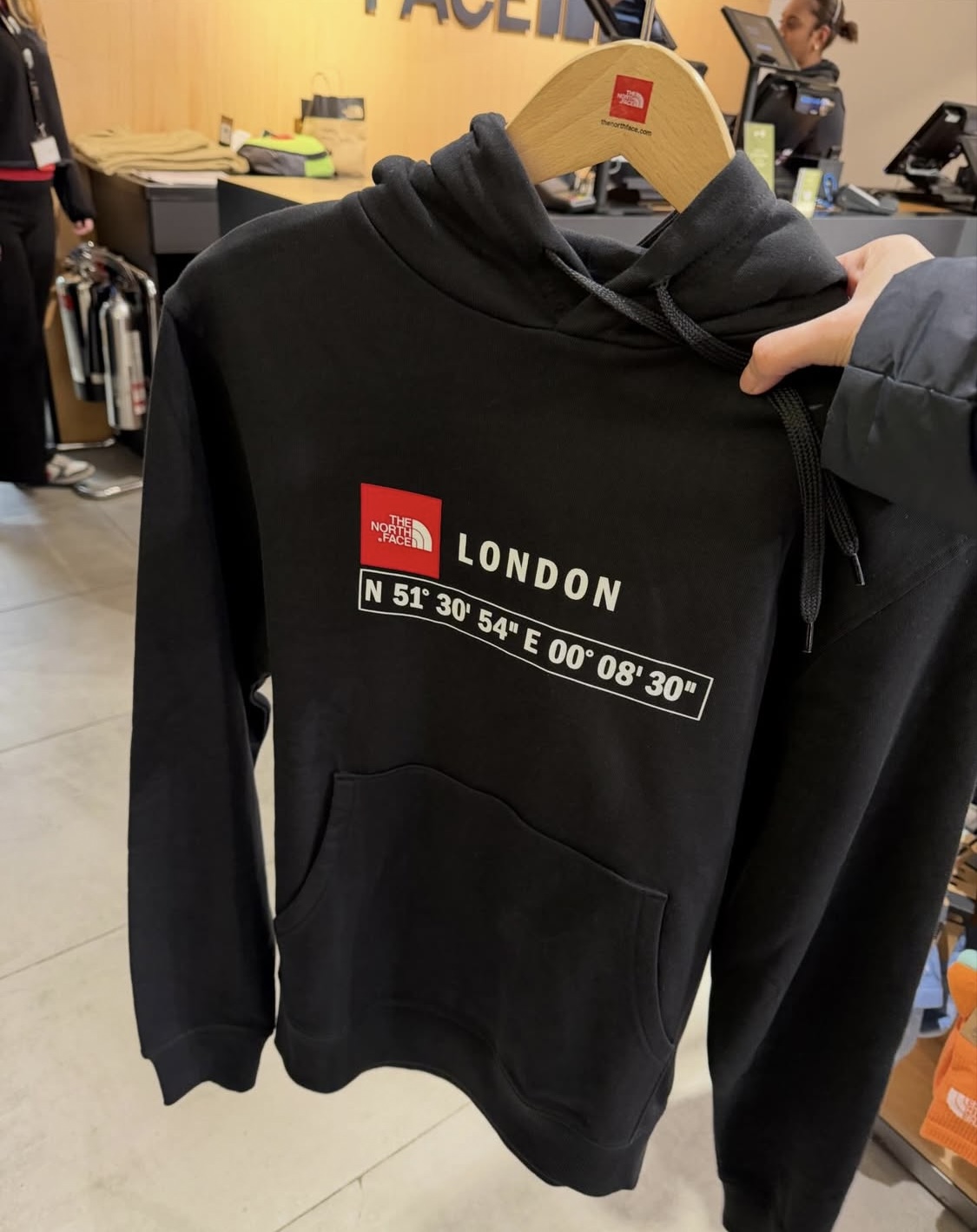 THE NORTH FACE, for men, hoodie, london, black
