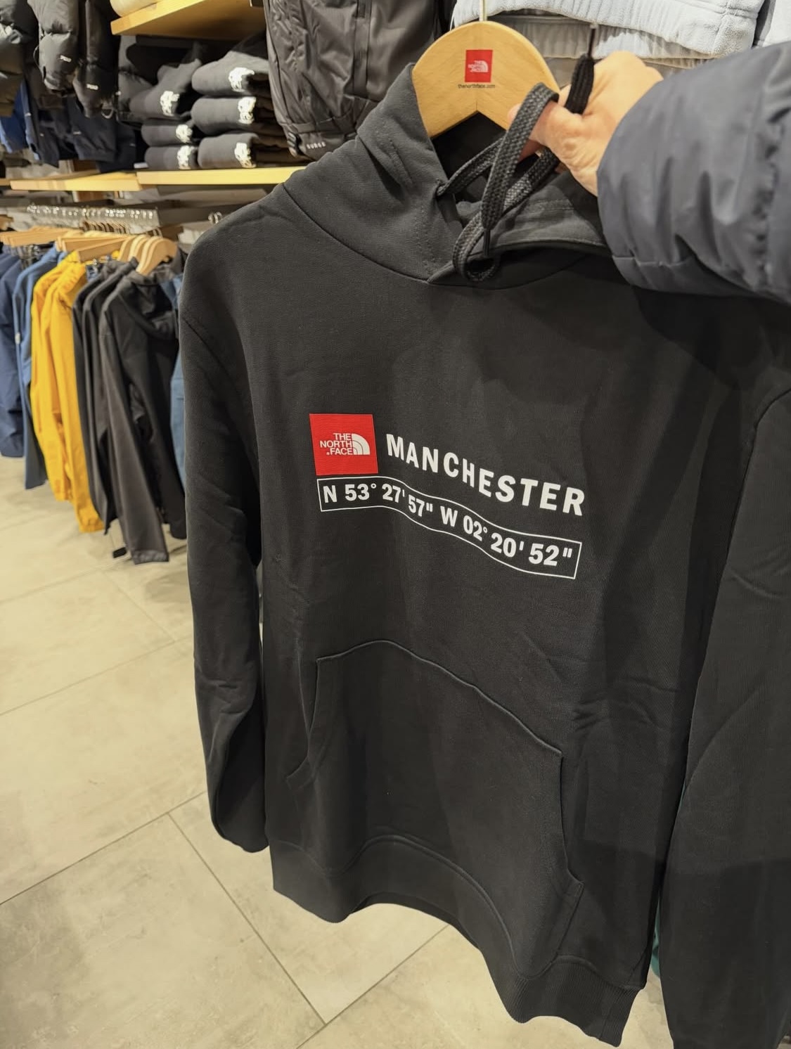 THE NORTH FACE, for men, hoodie, manchester black