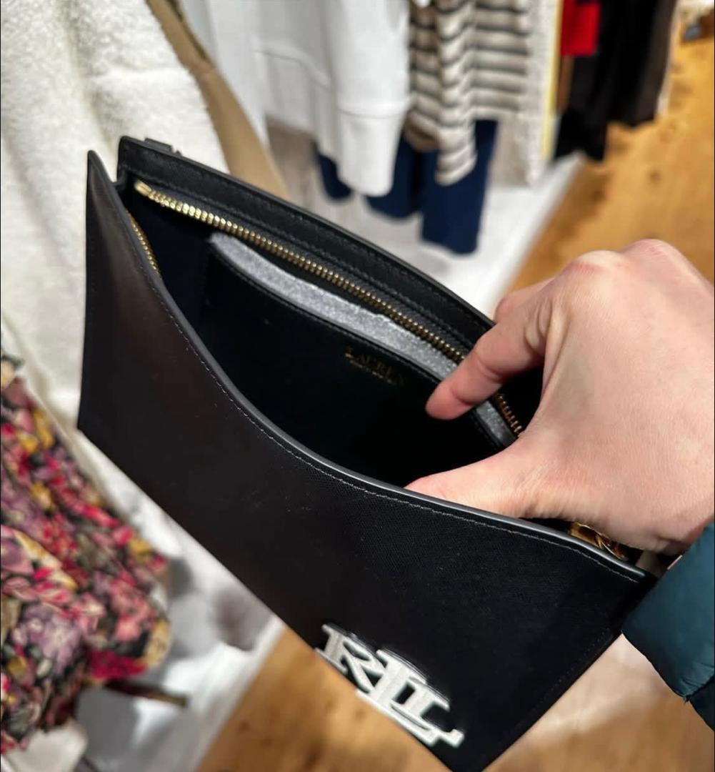 POLO RALPH LAUREN, large wristlet, black - Image 3