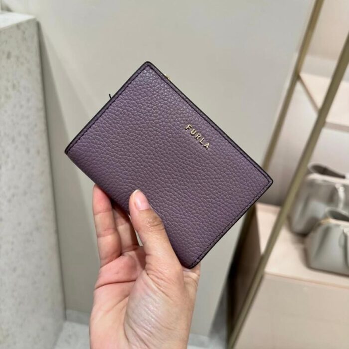 FURLA, ritzy, bifold wallet, leather, aura purple