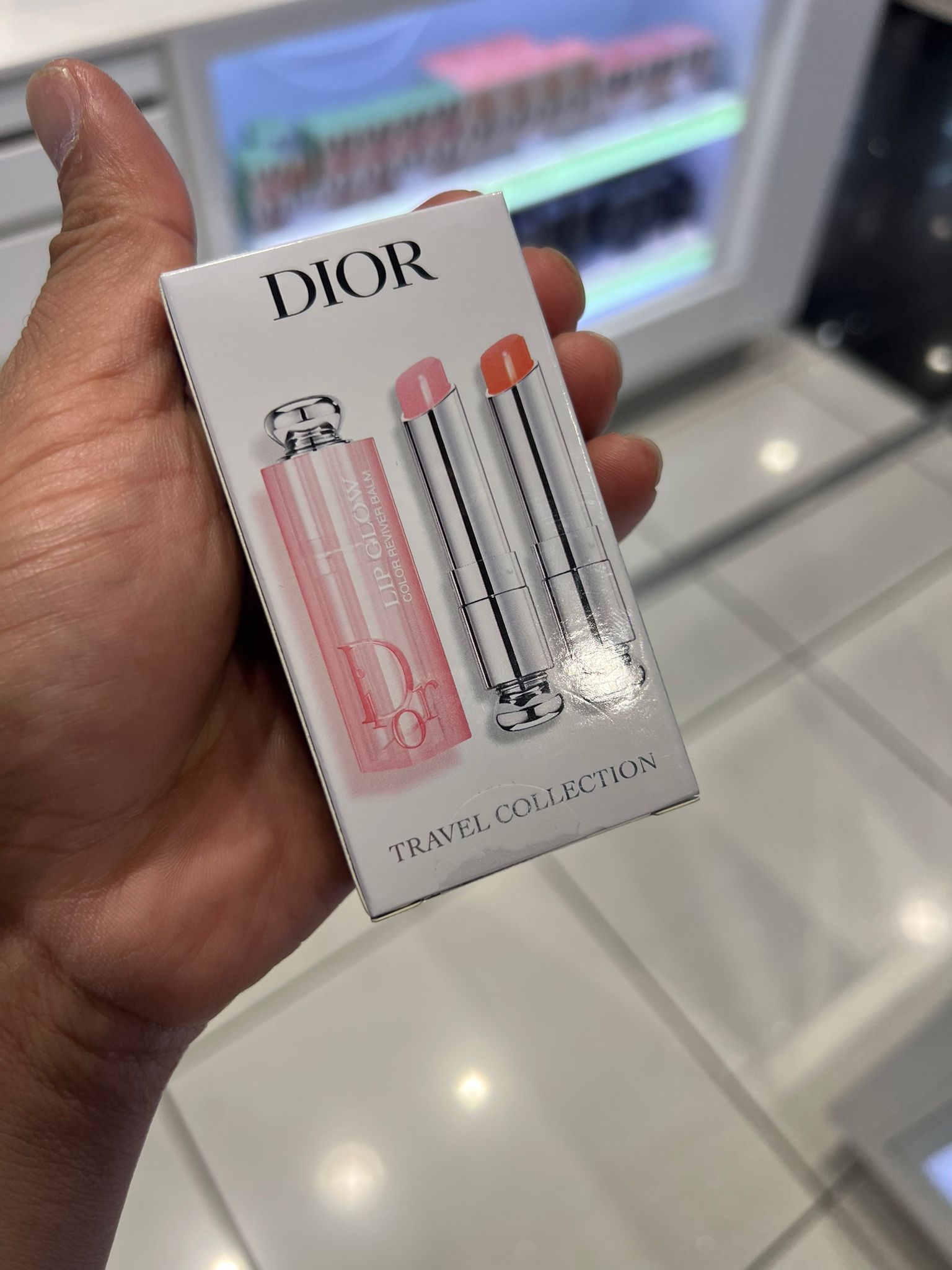 DIOR, for ladies, Addict, Lip glow, color reviver Duo, code 004, 001
