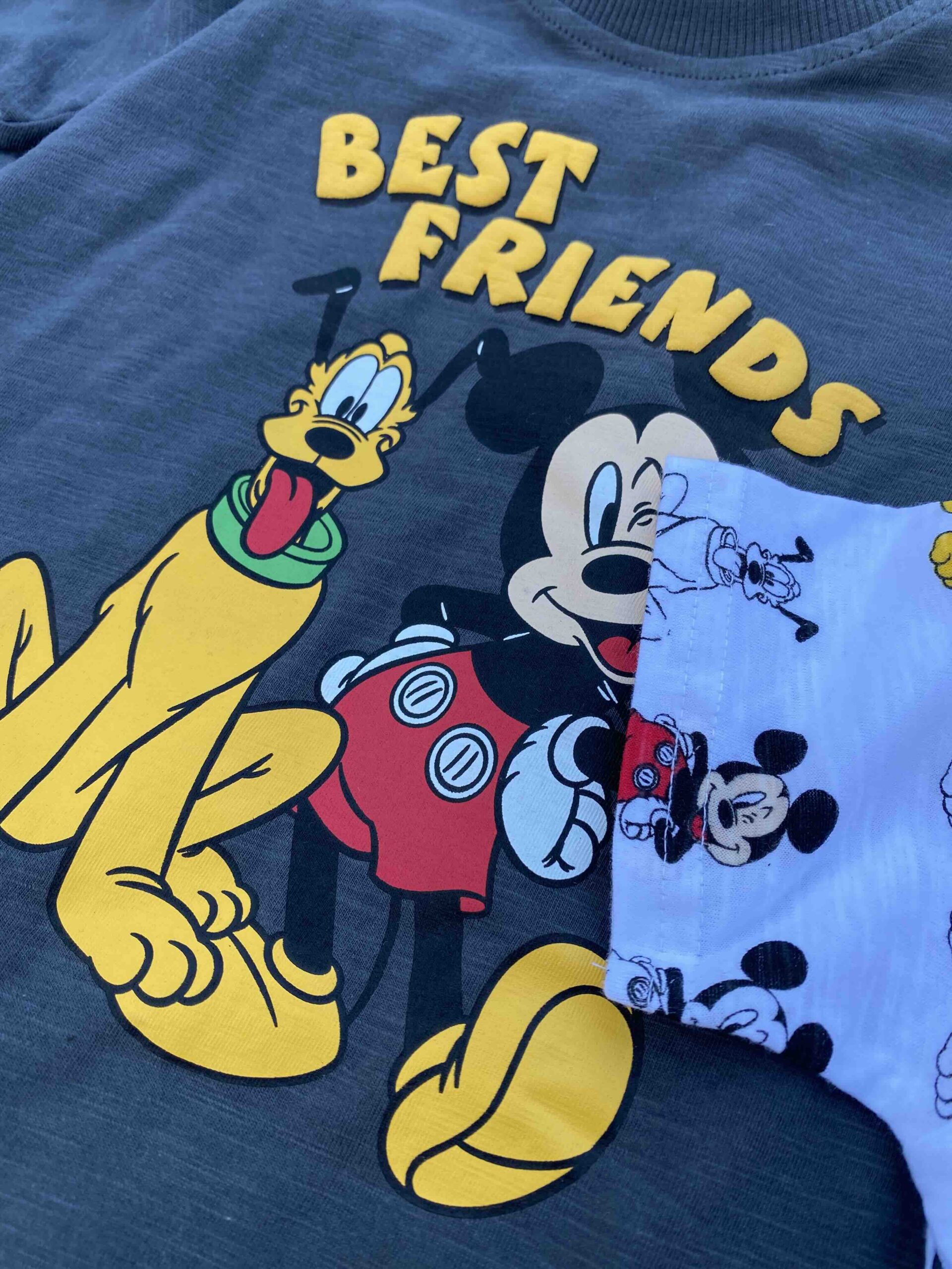 PRIMARK X DISNEY, for kids baby, set of 3 short sleeves t shirt, multicolour 6-9 month - Image 3