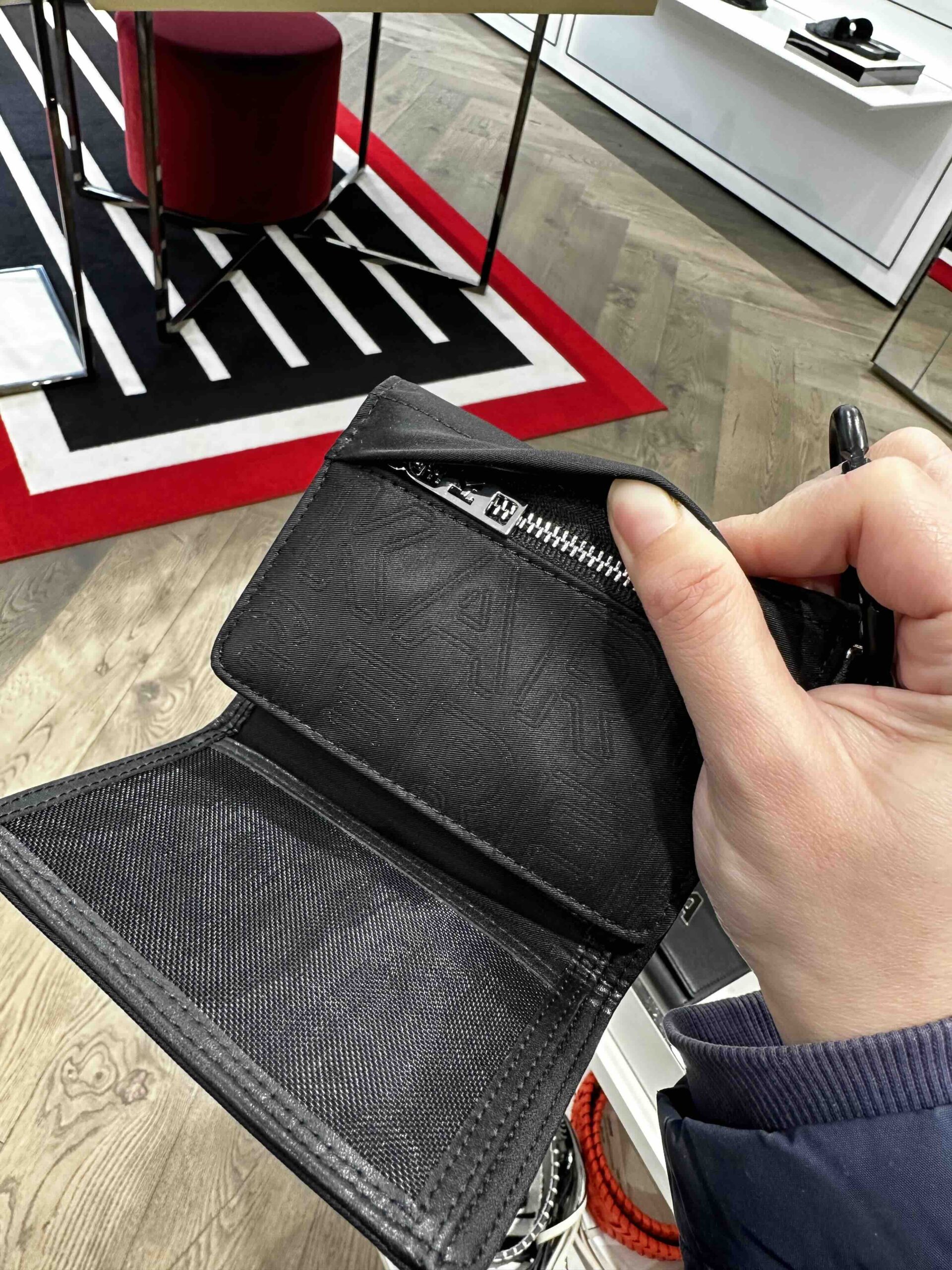 KARL LAGERFELD, trifold wallet, nylon black - Image 4
