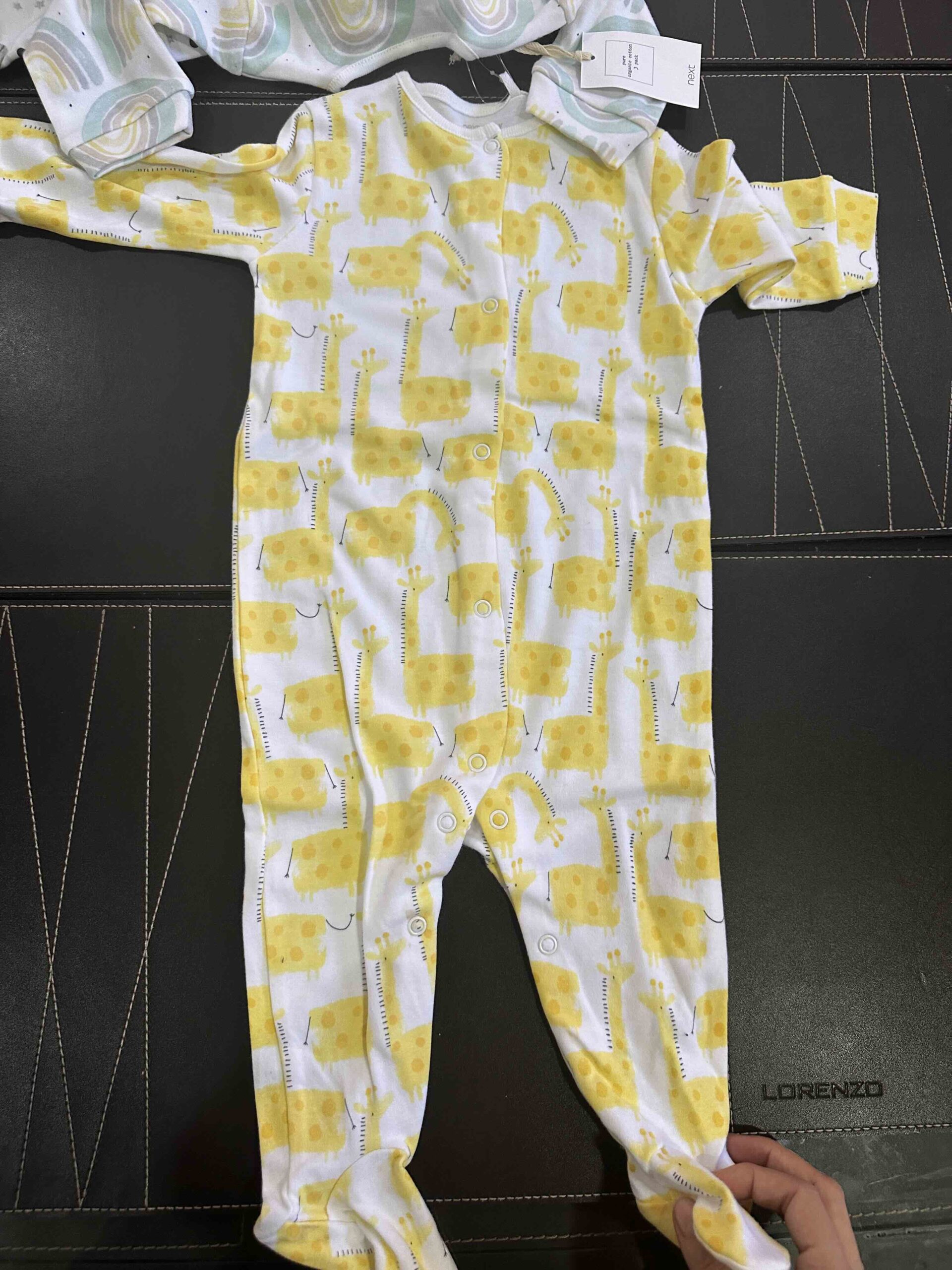 NEXT, for kids baby, set of 3 onesie, animal rainbow, 12-18 month - Image 5