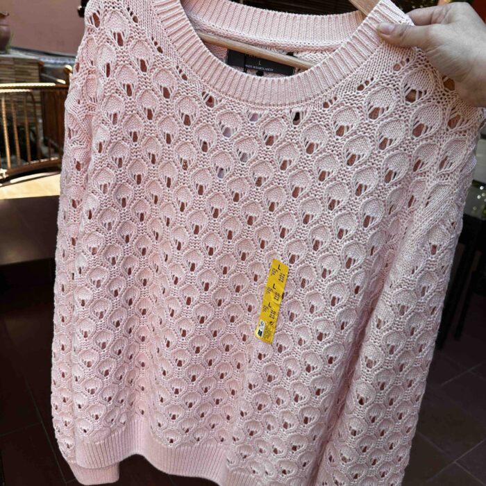PRIMARK, for ladies, knitted jumper, soft pink, size: L