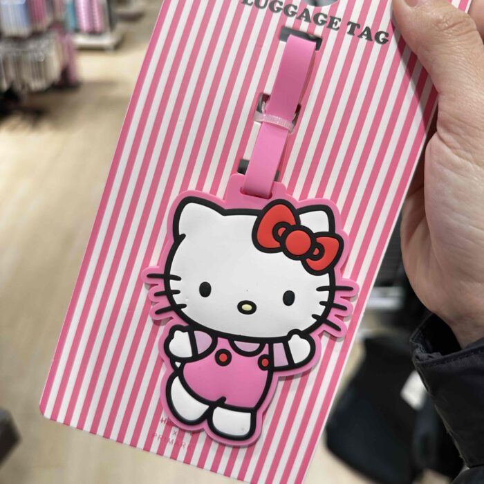 PRIMARK X HELLO KITTY, luggage tag, rubber pink