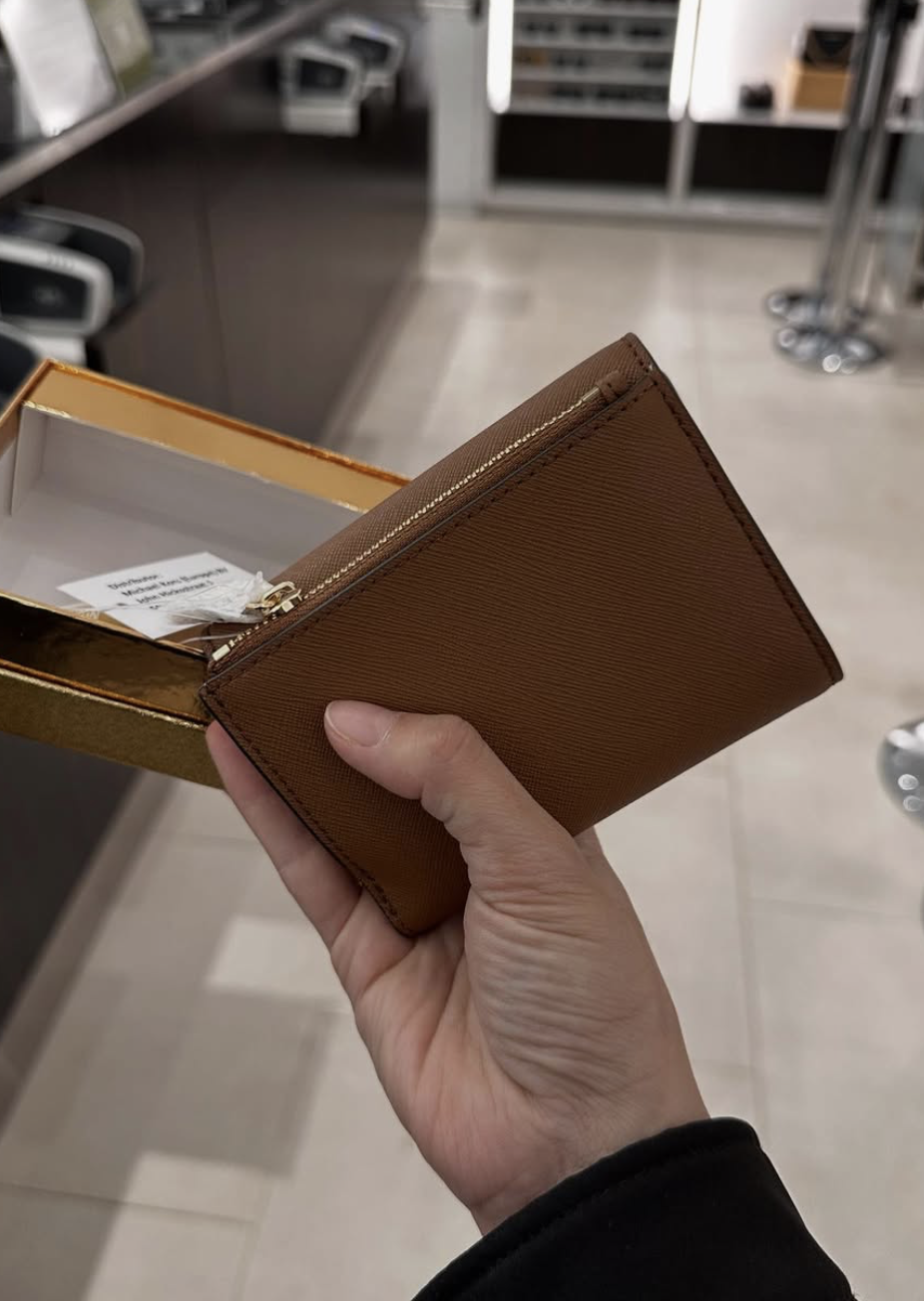 MICHAEL KORS, greenwich, trifold wallet, luggage brown - Image 5